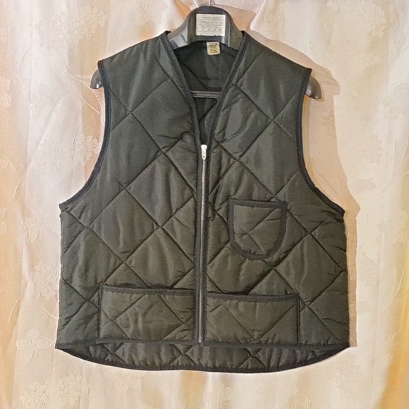 Men's black insulated vest - Picture 1 of 3